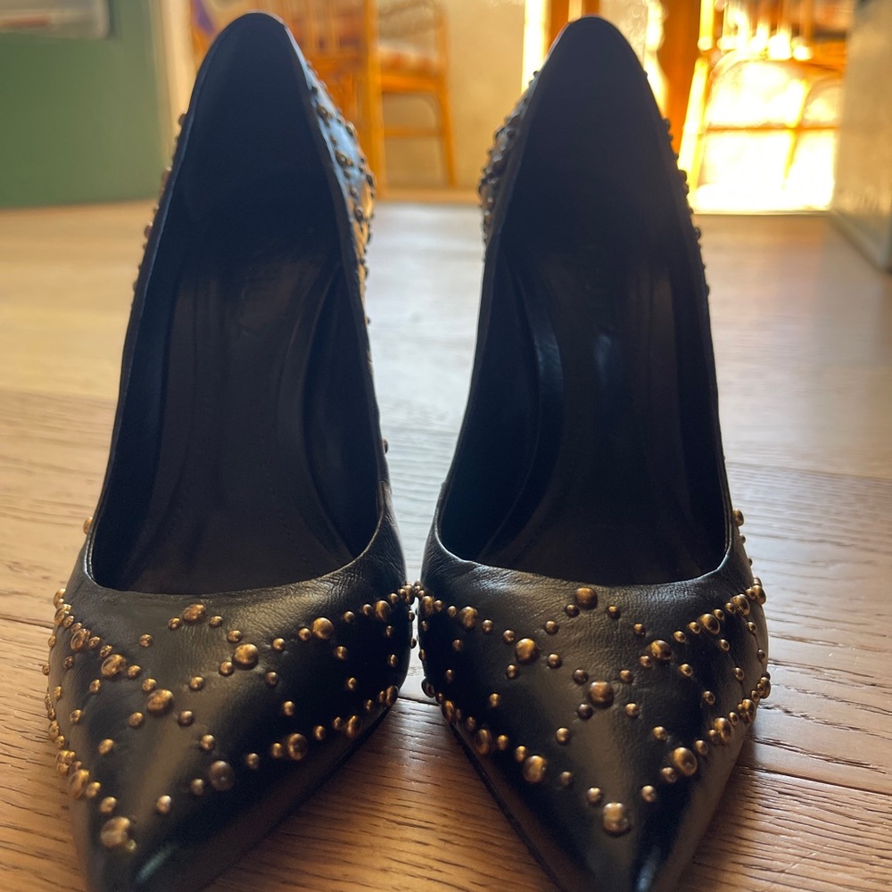 Schultz Elegant Black Studded Women's Heels